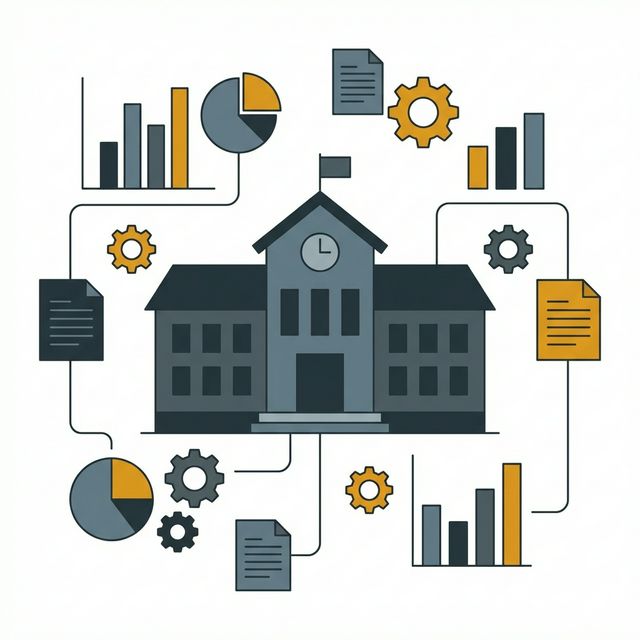 K-12 District Management Illustration